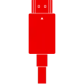 Vector illustration of an HDMI cable