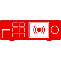 Vector illustration of a hardware live streaming encoder