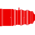 Vector illustration of a MFT cinema zoom lens