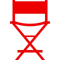 Vector illustration of a director's chair