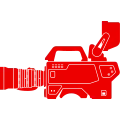 Vector illustration of a studio camera