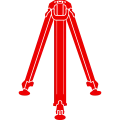 Vector illustration of a tripod