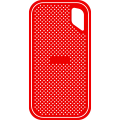 Vector illustration of a portable external SSD
