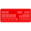 Vector illustration of a video production switcher