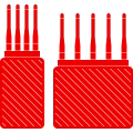 Vector illustration of wireless video system
