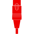 Vector illustration of an XLR microphone cable